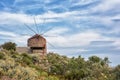 Widmill, Milos, Greece Royalty Free Stock Photo