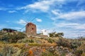 Widmill, Milos, Greece Royalty Free Stock Photo