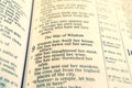 Bible Verse On Wisdom Royalty Free Stock Photo
