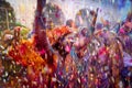 Widows celebrate Holi festival