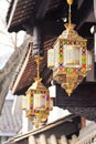 The width of the alley in Chengdu, China, lantern