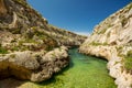 Wied il-Ghasri, Gozo, Malta Royalty Free Stock Photo