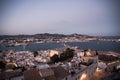 Wief of Marina Botafoch from Ibiza`s medieval age old town and fortress Dalt Vila, in Ibiza Town Royalty Free Stock Photo