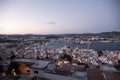 Wief of Marina Botafoch from Ibiza`s medieval age old town and fortress Dalt Vila, in Ibiza Town Royalty Free Stock Photo