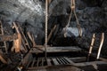 Wieliczka, Poland - Demonstration of mining craftmanship at the Wieliczka salt mine