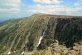 Wielki Szyszak peak. The Karkonosze slope near the cauldron of the great pond