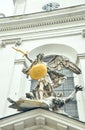 Wien, Austria - Archangel Michael Statue at St. Michael`s Church Royalty Free Stock Photo