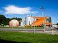 Wien/Austria - june 3 2019: view of Pfaffenau waste to energy plant Royalty Free Stock Photo