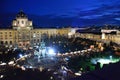 Kunsthistorisches Museum KHM in Vienna by night Royalty Free Stock Photo