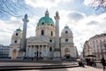 Karlskirche in Vienna Royalty Free Stock Photo