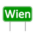 Wien road sign.