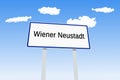 Wiener Neustadt city sign