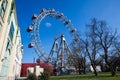 Wiener Riesenrad constructed in 1897 and located in the Wurstelprater amusement park in Vienna Royalty Free Stock Photo