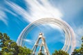 Wiener Riesenrad, Long exposure of ferris wheel at Prater in Vienna Austria Royalty Free Stock Photo