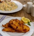 Wiener schnitzel with potato salad