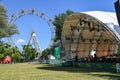 Wiener symphoniker playing at the Prater amusement park at Vienna on Austria Royalty Free Stock Photo