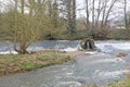 Wier on the River Culm, Devon