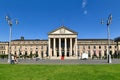 Wiesbaden, Germany - Main entrance of convention center called `Kurhaus Royalty Free Stock Photo