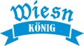 Wiesn king vector Royalty Free Stock Photo