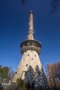 Swiety Krzyz TV and radio tower and station. Royalty Free Stock Photo