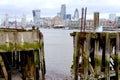 Wiev on London City from a dock