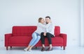 Wife Reconcile Her Touchy Husband And Hugging Couple In Love At The Living Room,Positive Attitude Emotions