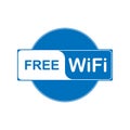 Information icon about free access to the WiFi network