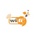 Wifi card internet logo concept for company vector design Royalty Free Stock Photo
