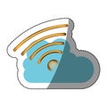 Wifi and cloud computing design Royalty Free Stock Photo