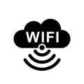 Wifi cloud internet icon Ã¢â¬â vector
