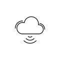 Wifi, cloud, networking icon. Simple line, outline vector elements of storage and cloud icons for ui and ux, website or mobile Royalty Free Stock Photo