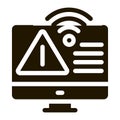 wifi error icon Vector Glyph Illustration