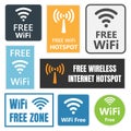 Wifi free icons and signs, wireless signal