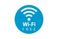 Wifi free zone symbol. Wireless signal sign. Mobile internet vector icon Royalty Free Stock Photo