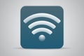 Wifi green flat icon