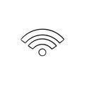 Wifi hand drawn outline doodle icon. Royalty Free Stock Photo