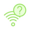 Wifi help color line icon Royalty Free Stock Photo