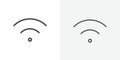 Wifi icon flat and simple set design Royalty Free Stock Photo
