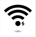 Wifi icon, internet , communication , vector ,illustrations , icon