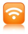 Wifi icon special orange square button