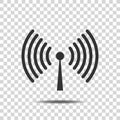 WIFI icon network Symbol Vector eps on Transparent Background