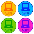 Wifi icons Royalty Free Stock Photo