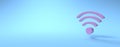 Wifi internet connectivity icon 3D render icon