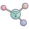 Wifi internet Fill Vector icon which can easily modify or edit Royalty Free Stock Photo