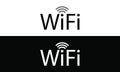 Wifi logo Logo vector design, for your company and business black and whiter color