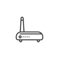 Wifi modem line icon