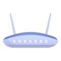 Wifi modem wireless icon, cartoon style