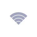 WiFi network signal flat icon