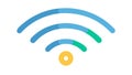 Wifi Network Signal Icon for Wireless Internet Access, vector design Generative AI Royalty Free Stock Photo