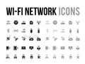 Wifi network vector icon for app and mobile website responsive Royalty Free Stock Photo